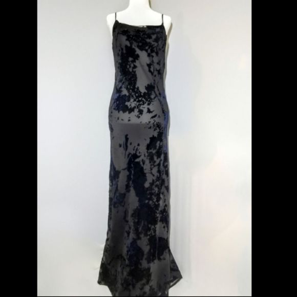 Copy - Sheer Black Evening Dress Size 6 - Picture 1 of 4